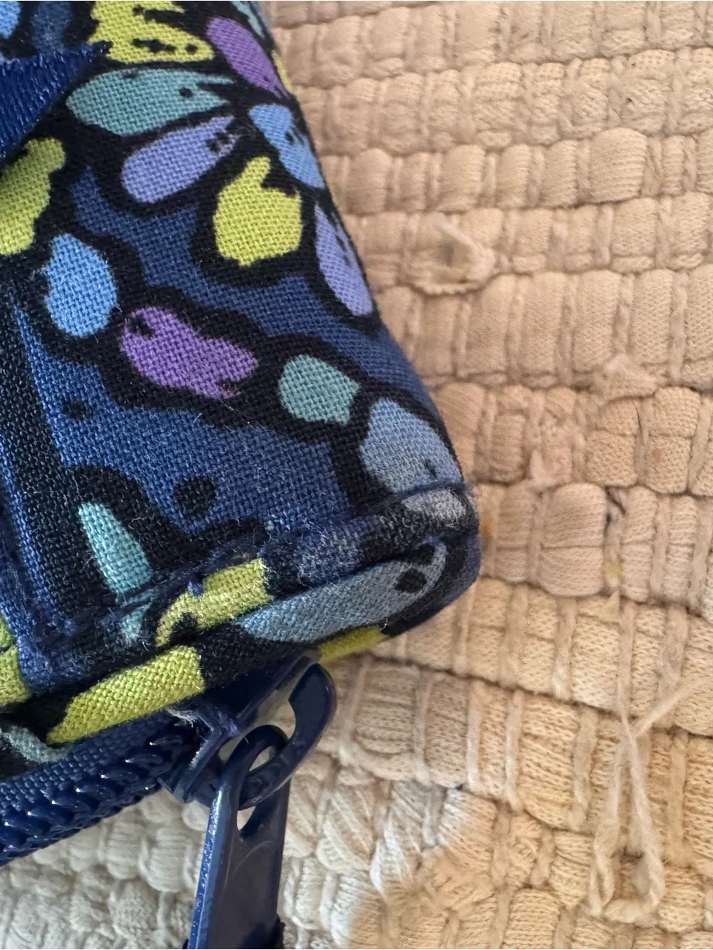 Vera Bradley Indigo Pop Backpack & Turn Lock Wallet Set